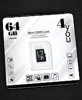 Карта пам'яті Micro SD 64Gb 4you Class10 без адаптера (UHS-1)