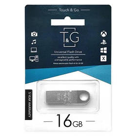 USB-накопичувач флешка на 16Gb T&G 026 Metal series Silver
