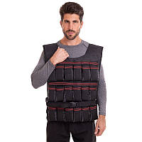 Жилет обтяжувач з регульованою вагою SP-Planeta Weigth Vest 0,5-24 кг для тренування витривалості