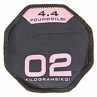 Диск м'який Record SandBells 2 кг d 22,5 см для занять фітнесом