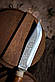 Ніж ручної роботи для полювання та риболовлі туристичний «Архар #1» зі шкіряними піхвами сталь 95х18/58 HRC., фото 6