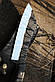 Кований універсальний ніж-сокирка зі сталі 95х18/60 HRC., фото 2
