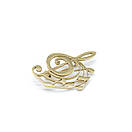 Брошка "Золотий скрипковий ключ", фото 3