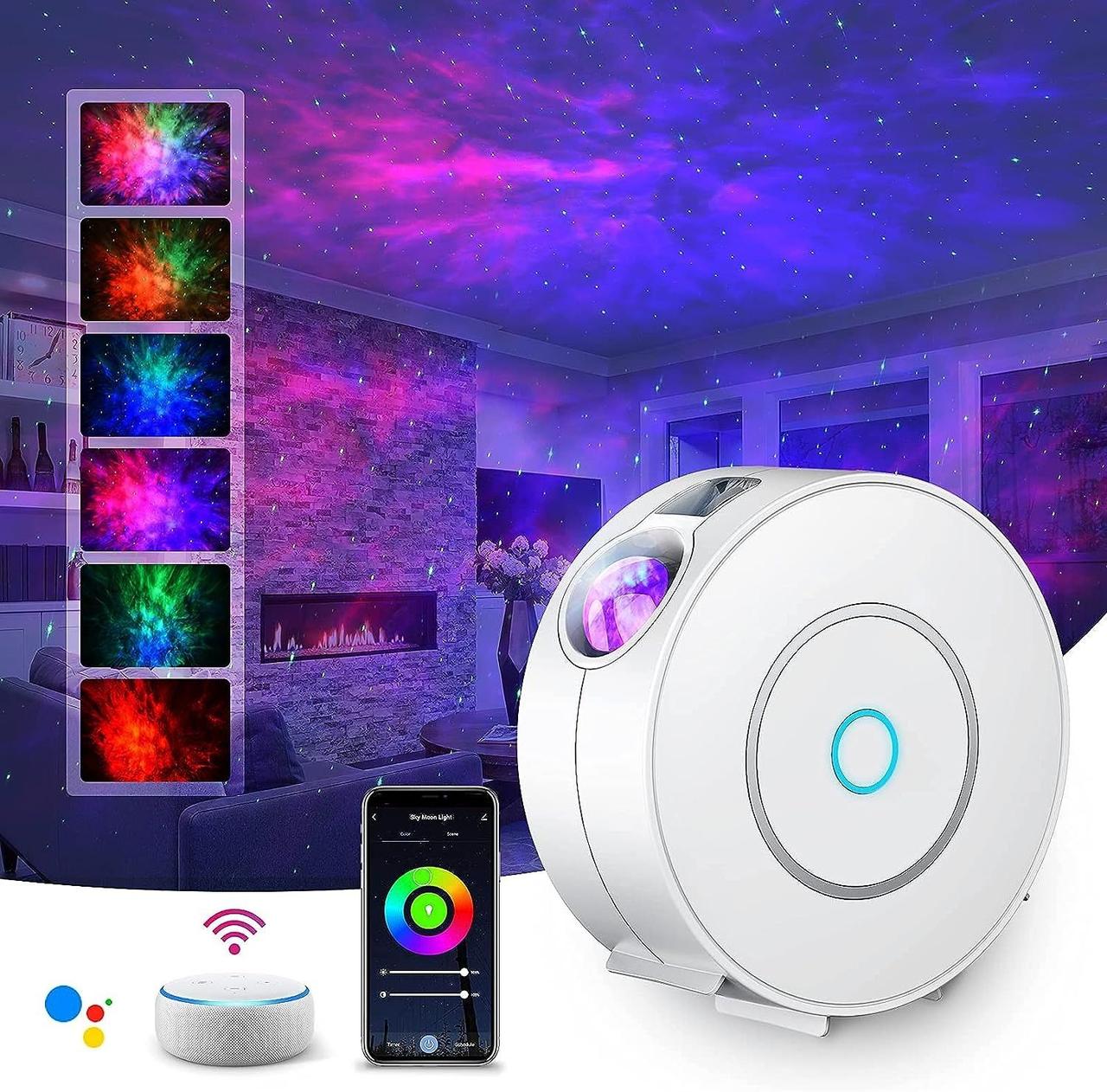 Б/У Світлодіодний проектор зоряного неба SUPPOU, WiFi, таймер, RGB підсвітка