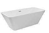 Ванна окремостояча 168х75х58 см акрилова Insana Mia прямокутна з сифоном і ніжками, фото 5