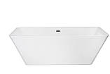 Ванна окремостояча акрилова Insana 9205 170х75х58 см прямокутна з сифоном і ніжками, фото 4