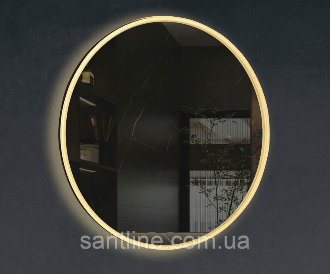 Дзеркало з LED підсвічуванням 80х80 см для ванної 302, фото 1