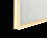 Дзеркало прямокутне з LED підсвічуванням 70х90 см для ванни 307, фото 2