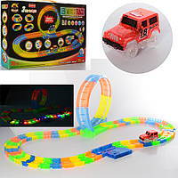 Автотрек з машинками світиться у темряві, 315см GD-152A