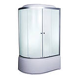 Гідробокс асиметричний 81 WR RC 120х80 см правий гідромасажна кабіна на глибокому піддоні матове скло, фото 3