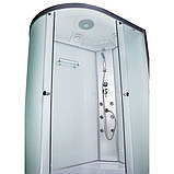 Гідробокс асиметричний 81 WR RC 120х80 см правий гідромасажна кабіна на глибокому піддоні матове скло, фото 4