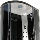 Гідробокс асиметричний 81 R RC 120х80 правий гідромасажна кабіна Vivia на глибокому піддоні сіре скло, фото 2