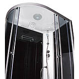 Гідробокс асиметричний 81 BF R RC 120х80 правий гідромасажна кабіна Vivia на глибокому піддоні сіре скло, фото 3