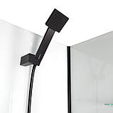 Гідромасажний бокс 90x90x210 см Insana FLORIS прозоре скло низкий квадратний піддон розсувні двері, фото 4