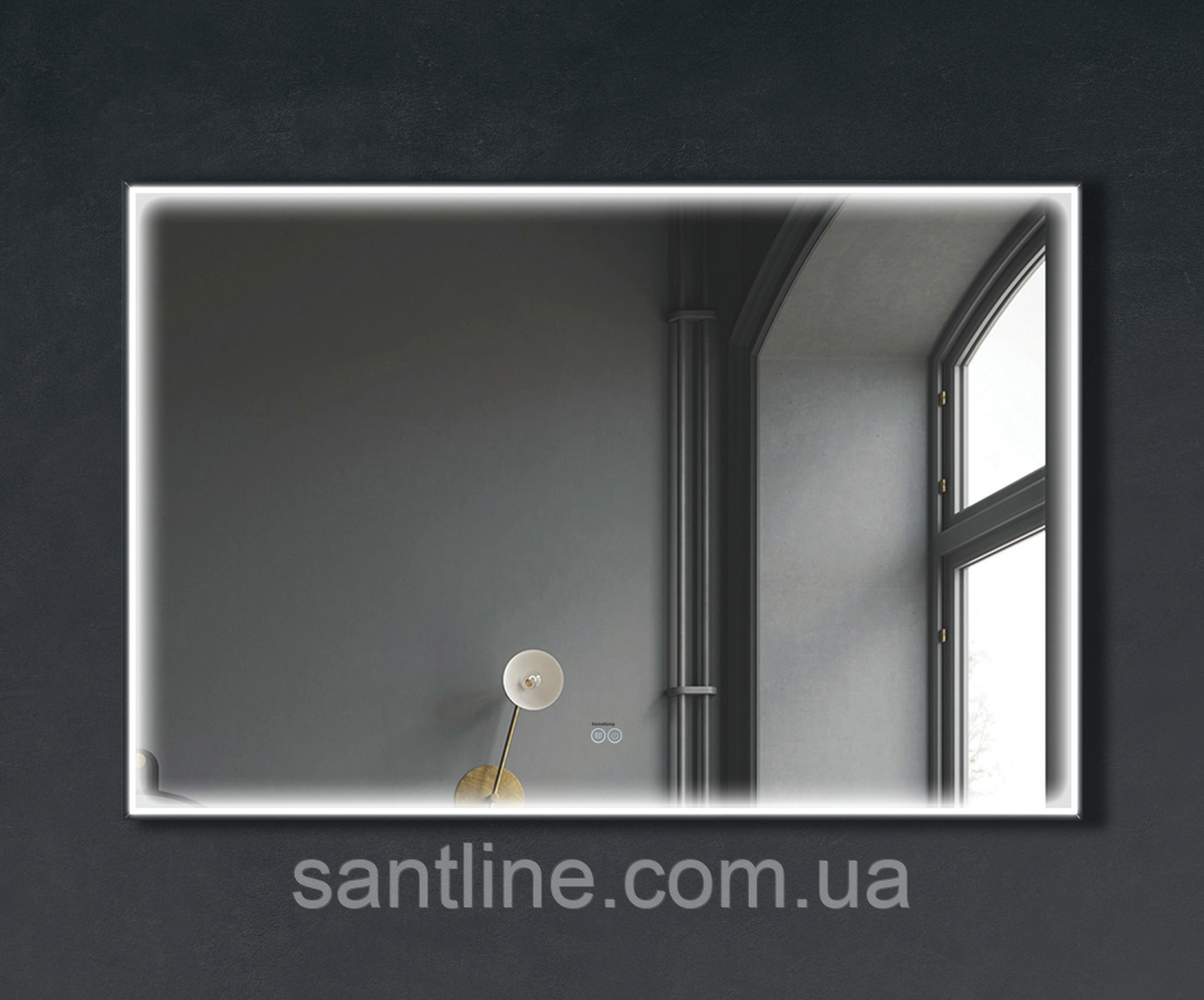 Дзеркало з підсвіткою LED прямокутне 80х60 см для ванної кімнати 317, фото 1