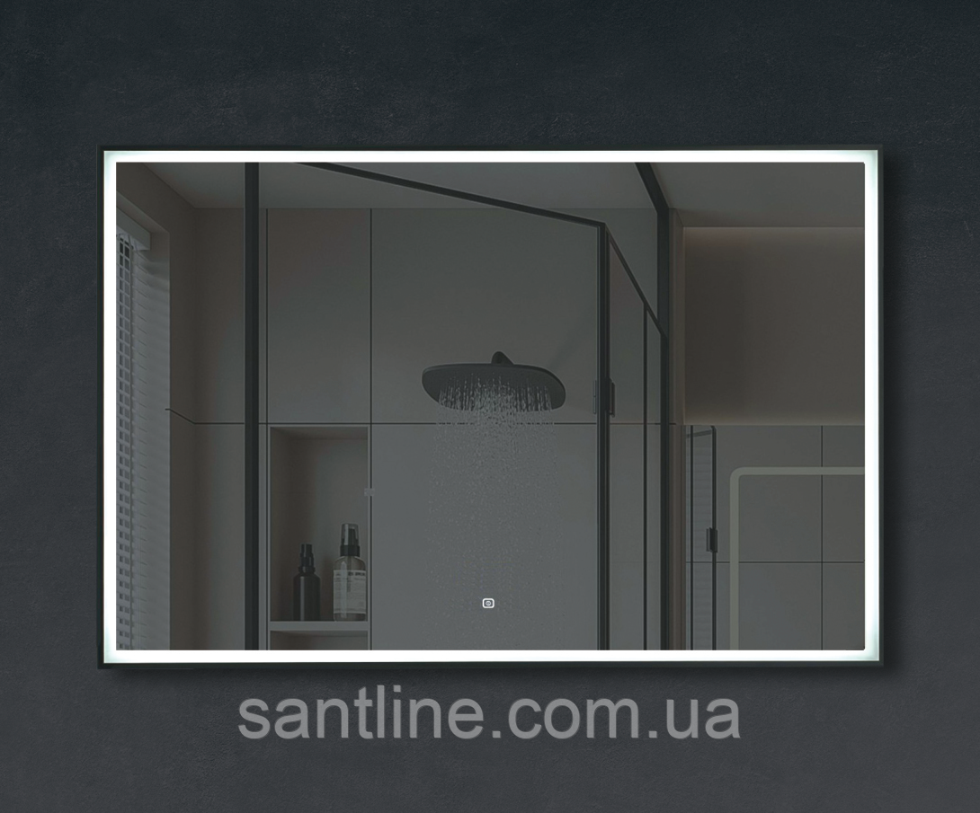 Дзеркало з підсвіткою LED прямокутне 80х60 см для ванної кімнати 319, фото 1