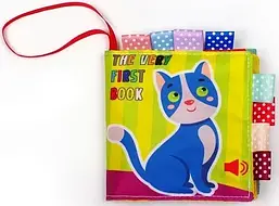 М’яка книжка-шурхотілка «Котик НЯВ-НЯВ - The very first book» (англійською)