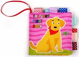 М’яка книжка-шурхотілка «Песик ГАВ-ГАВ - The very first book» (англійською)