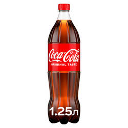 Напій Coca-Cola Безалкогольний сильногазований 1.25 л 5449000028921 smart