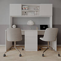 Стіл письмовий Сиріус на дві робочі зони Білий