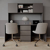 Стіл письмовий Сиріус на дві робочі зони Антрацит