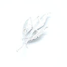 Брошка "Сріблястий листок", фото 4