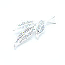 Брошка "Сріблястий листок", фото 3