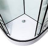 Гідромасажний бокс 90x90x215 см Insana Talija NEW низький напівкруглий піддон розсувні двері, фото 4