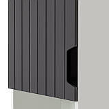 Пенал підлоговий вузький Brut Д2 40х32х185 см сірий на ніжках для ванної кімнати, фото 4