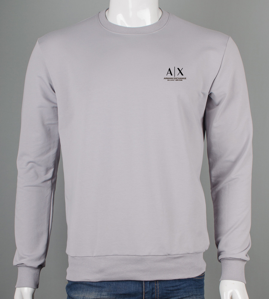 Світшот двонитка Armani Exchange Світло-сірий 7420с, M (1шт), фото 1
