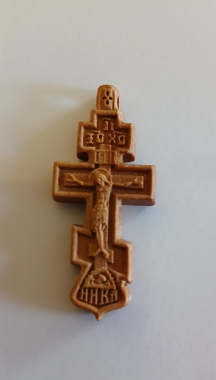 Хрест натільний з різьбленої груші # 127, фото 1