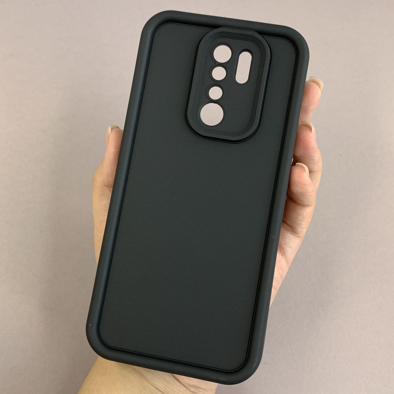 Чохол для Xiaomi Redmi 9 силіконовий чохол з великими бортиками на телефон сяомі редмі 9 чорний n5v