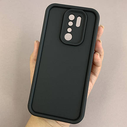 Чохол для Xiaomi Redmi 9 силіконовий чохол з великими бортиками на телефон сяомі редмі 9 чорний n5v, фото 1