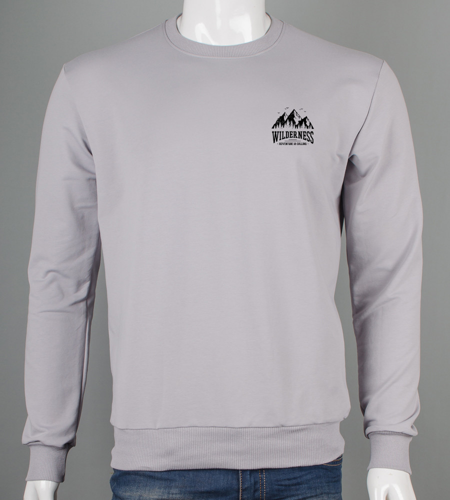 Світшот двонитка Wilderness Світло-сірий 7405с, XL (1шт), фото 1