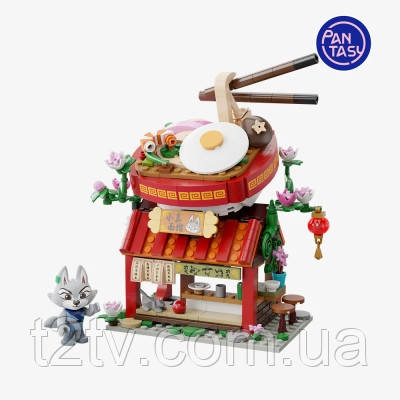 Конструктор Pantasy Kung Fu Panda Кунгфу Панда Міні Вид на вулицю - Раменна крамниця Чжена (86506), фото 1