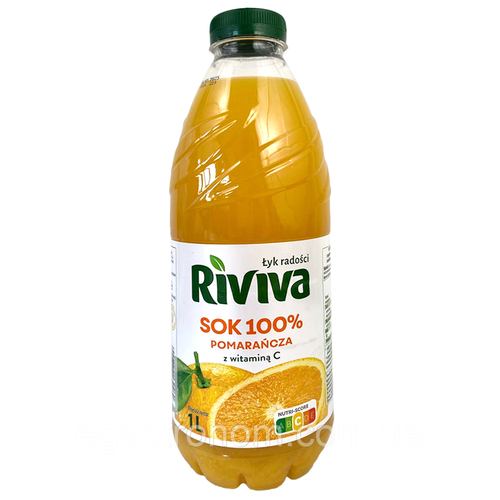 Сік апельсиновий Рівіва Riviva 1L 6шт/ящ (Код: 00-00016787)