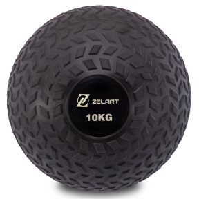 М'яч медичний слембол Zelart Slam Ball 10 кг d 23 см для кросфіту та фітнесу
