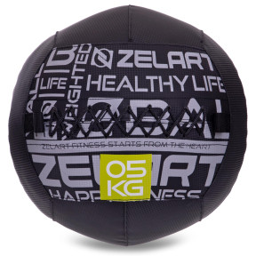 М'яч волбол Zelart Wall Ball 5 кг d 35 см для кросфіту та фітнесу