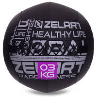 М'яч волбол Zelart Wall Ball 3 кг d 35 см для кросфіту та фітнесу