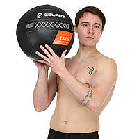 Медичний набивний волбол м'яч Zelart Wall Ball TA-7822-13 для кросфіту та фітнесу 13 кг d 33 см.