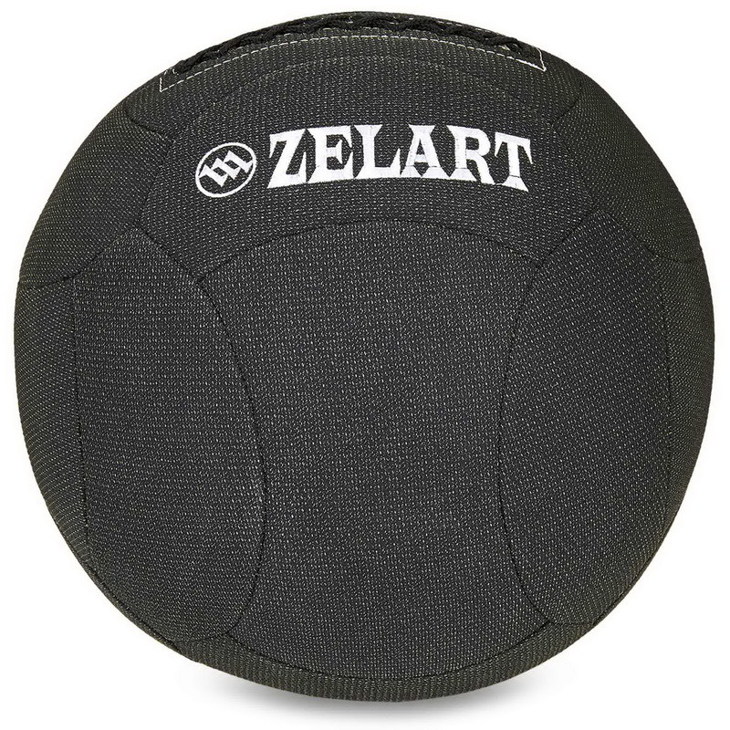 Медичний набивний волбол м'яч "Zelart Wall Ball" 9 кг d 35 см для кросфіту та фітнесу FI-7224-9