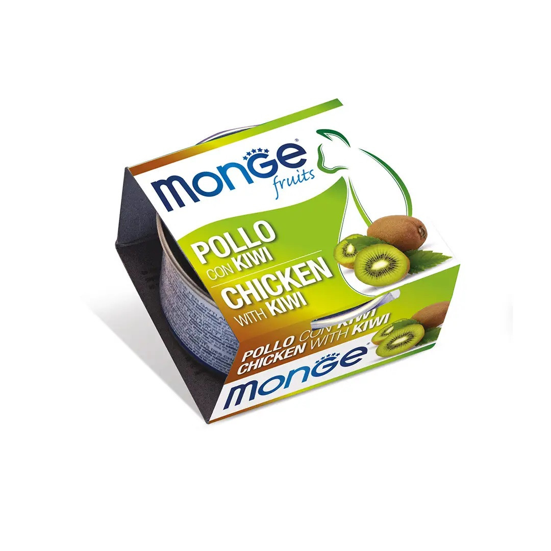 Вологий корм для кішок Monge (Монж) Fruits Chicken with Kiwi з куркою та ківі 80 гр 24 шт