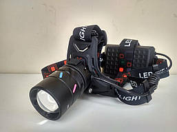 Ліхтар налобний NIGHT VISION FLUORESCENCE CT012-3L-2TG(white+red), 3x18650, ЗУ Type-C, zoom, Box