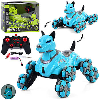 Собачка робот на радіокеруванні (2 кольори, музика, звук, світло, роликові колеса, USB, на акумуляторі) KT-903A