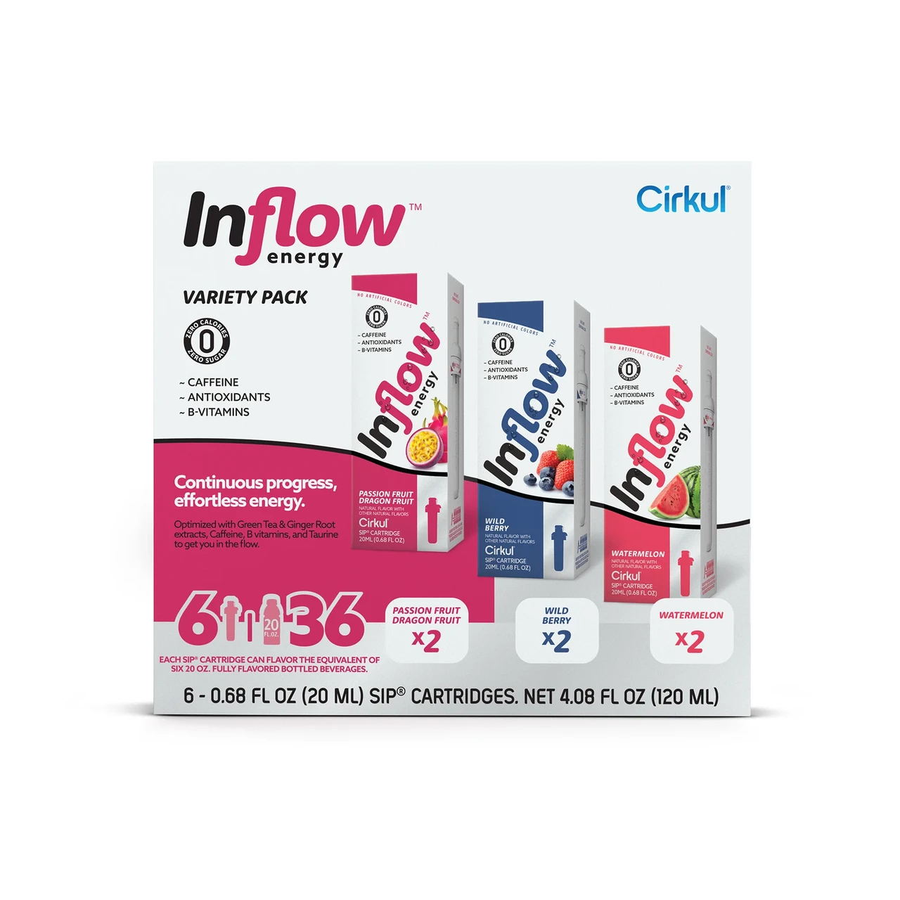 Набір картриджів для напоїв Cirkul Inflow Variety Drink Mix Cartridges 6шт