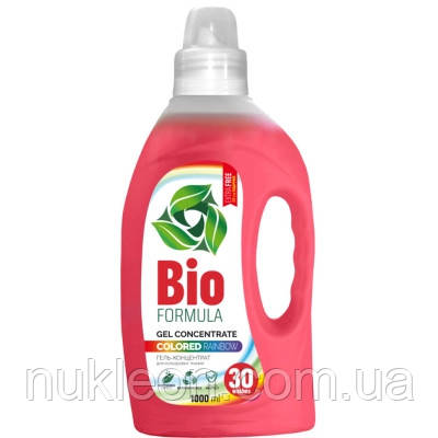 Популярний! Гель для прання Bio Formula Colored Rainbow Для кольорових тканин 1 л (4820168434846) - Краща якість тільки на, фото 1