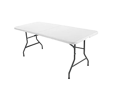 Стіл складний SpringFun 180x74x72 пластик білий - 6FT колір Білий
