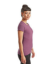 Бордова Меланжева жіноча футболка легка Ladies Iconic T Fruit of the loom, фото 5