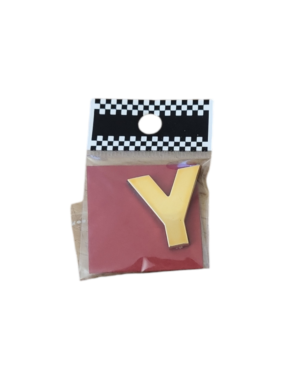 Напис на багажник буква Y золотий 26х25 мм