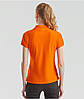 Помаранчева футболка жіноча поло преміум якість Premium polo lady-fit Fruit of the loom, фото 6